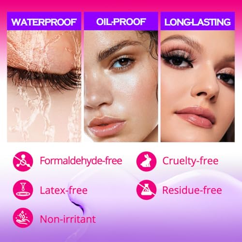 UV Eyelash Extension Glue Purple UV-Resistant 5ML for Professional Use - Variation of PurpleUVGlue