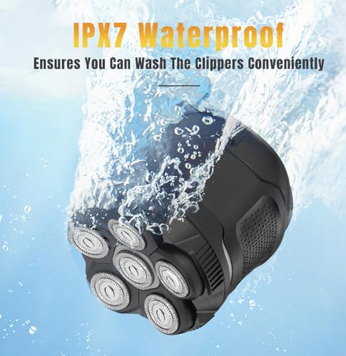 Men's Head and Body Trimmer Kit - Waterproof 2-in-1 Grooming Set, IPX7