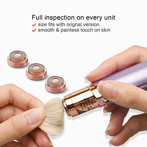 Rose Gold Replacement Heads for Flawless Gen 2 Hair Remover - 6 Pack