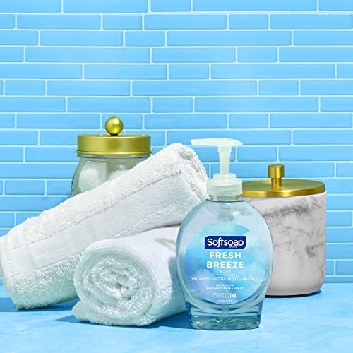 Softsoap Antibacterial and Fresh Breeze Hand Soaps, 11.25 and 7.5 Ounce (6 Pack)