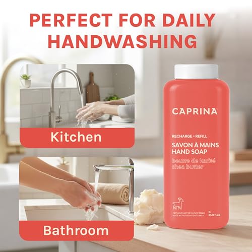 Shea Butter Goat Milk Liquid Hand Soap Refill - 1L, Pack of 1