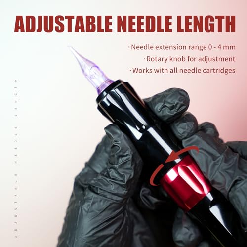 Purple Wireless Tattoo Pen Machine for Permanent Makeup & Fine Line Work