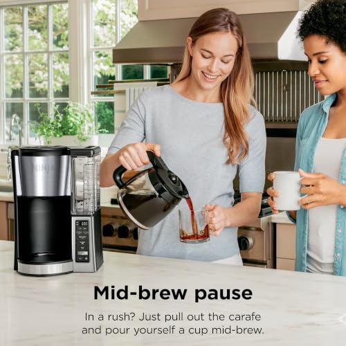 Ninja Essential Coffee Brewer with 12-Cup Glass Carafe & Programmable Features
