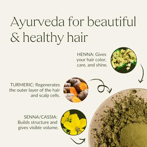 Herbal Hair Color for Shine & Gray Coverage - Natural Golden Blonde to Copper, 3.5 oz