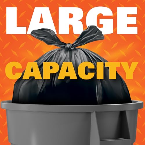 Hefty Large Trash Bags 30 Gallon, Multipurpose Black Garbage Bags - Pack of 40 (6 Packs)