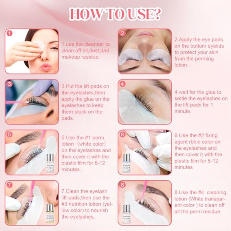 2026 Lash Lift kit Eyelash perm kit,SUPGUDER Professional Eyelash Curling Lash Extension Set,Lash Lifting Tools Suitable for Salon