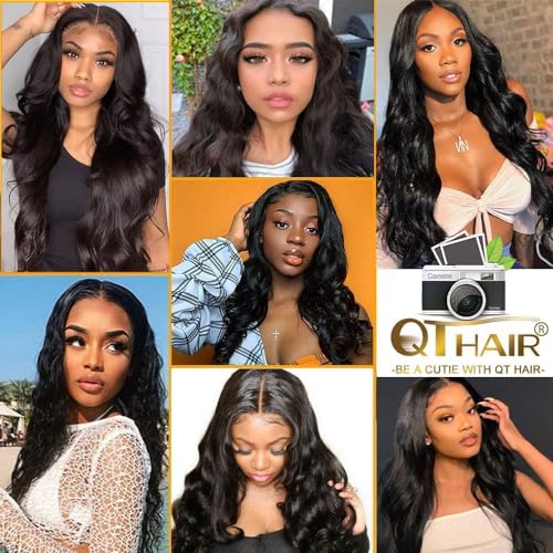 QTHAIR 18A 4x4 Body Wave HD Lace Closure (Natural Color, 10",3 Part)