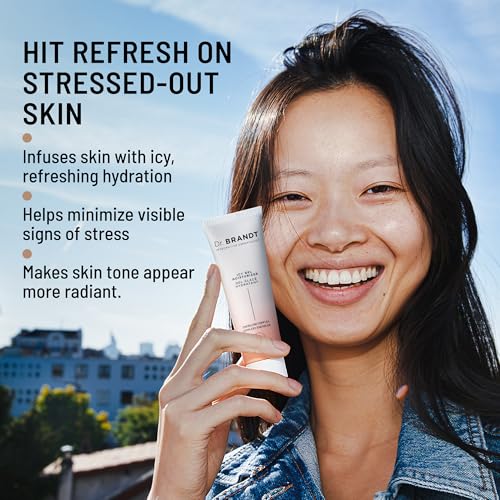 Dr. Brandt iD-STRESS Icy Gel Moisturizer - Revitalize Dull-Looking Skin for a Flawless, Dewy Complexion - 1.7 fl oz