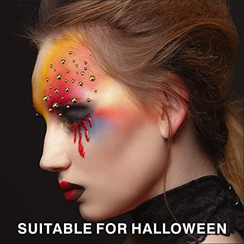 12 Sheets Face Jewels Rhinestones Crystal Stickers, 15g Chunky and Fine Mix Glitter, Eye Face Body Rave Outfits Clothes for Women, Mermaid Makeup Gems Rave Festival Accessories