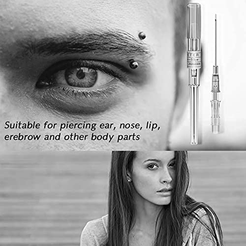 Catheter Piercing Needles 16G 50pcs Stainless Steel Cannula for Body Piercing - Safe Disposable