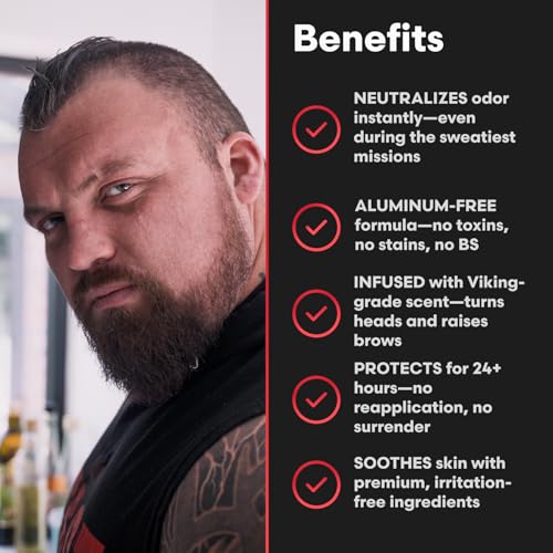 Natural Deodorant for Men Ragnarok Rising Signature Edition - Aluminum-Free, All-Day Freshness - Marauders Defense