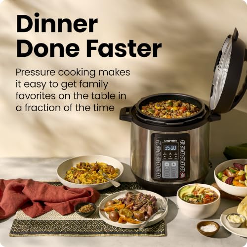 Chefman 13-in-1 Electric Pressure Cooker 6 Quart Multicooker with Touchscreen