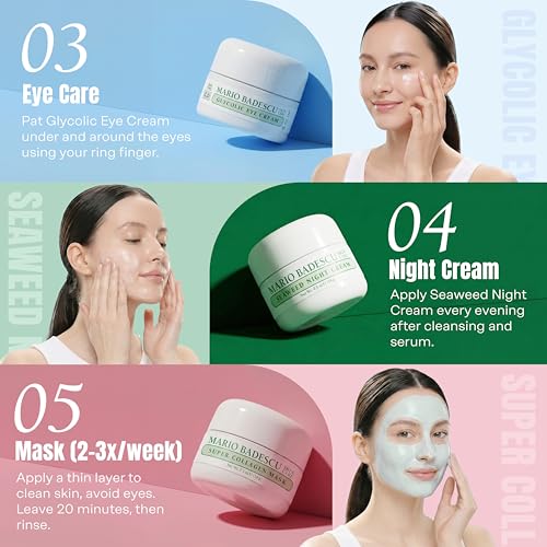 Skincare Gift Set with Hydrating Cleanser, Serum, Night Cream & Mask