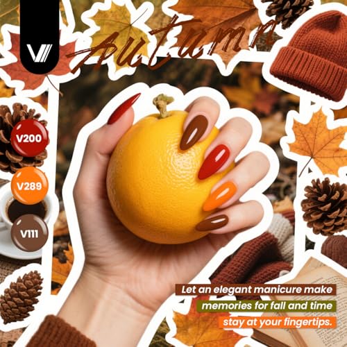 Gel Nail Polish Set with 55 Colors & Top Coats - Four Seasons Collection - DIY Manicure Kit for Women & Girls
