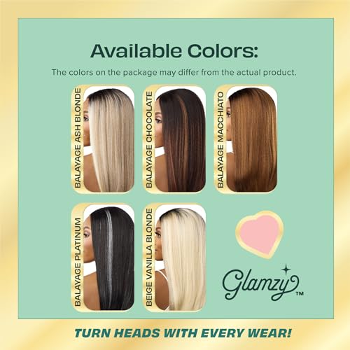 Sensationnel Glamzy Lace Part Wig Thalia 1B Offblack Natural Looking Synthetic Wig