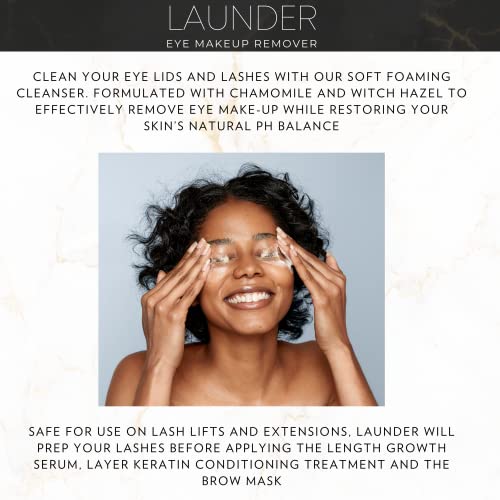 Launder Oil-Free Eye Makeup Remover - Sensitive Skin, Vegan, Hypoallergenic, 1.7 fl oz - Sarah Maxwell