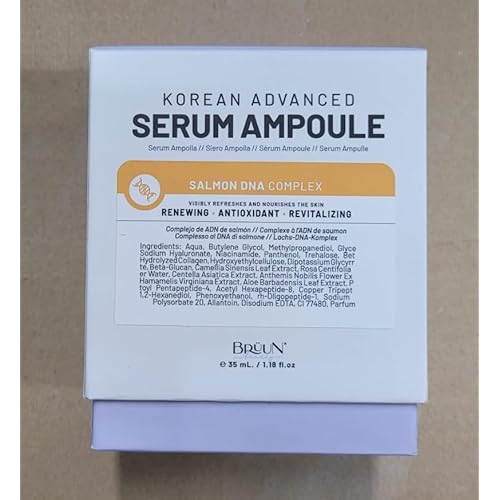 BR?UN SD - Control Salmon DNA Ampoule - Micro Needling Korean Serum Booster for Face and Body to Use with and without Derma Pen Microneedling Skin Care Serum 1.18 fl.oz