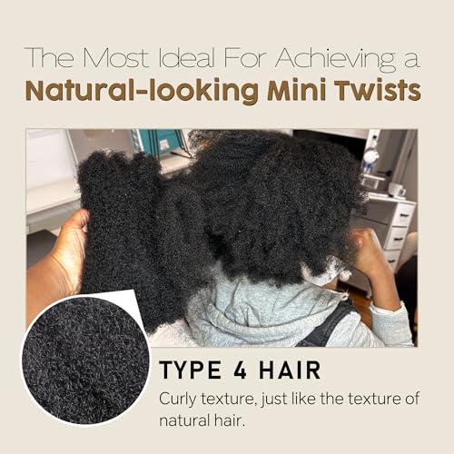 Mini Twist Dreadlocks Hair Bulk Afro Kinky Human Hair 12 Inch 27# - 50G Pack