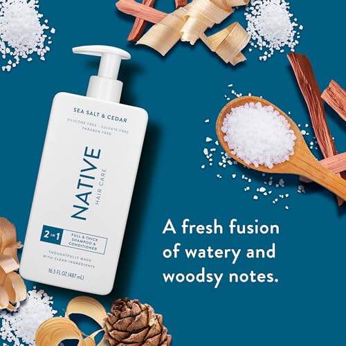 Native Sea Salt & Cedar 2-in-1 Shampoo & Conditioner Set 16.5 fl oz - Pack of 2
