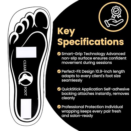 Black Disposable Spray Tan Feet Pads - 120 Pairs for Salon & Home Use