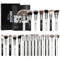 DUcare Professional Makeup Brushes Set 31Pcs Panda Series Makeup Brush Set Kabuki Foundation Blending Face Powder Blush Concealers Eye Shadows With Leather Case Organizer