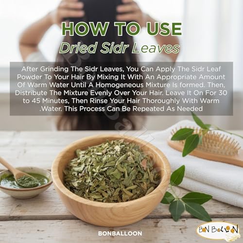 Seder Sidr Leaves for Skin & Hair Care - Natural Herbal Mask & Shampoo (750g)