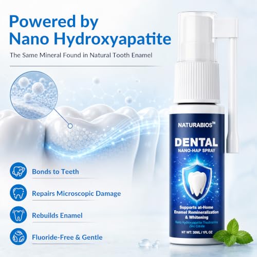 Nano Hydroxyapatite Tooth Spray 2-Pack 1 Ounce Enamel Repair & Cavity Protection