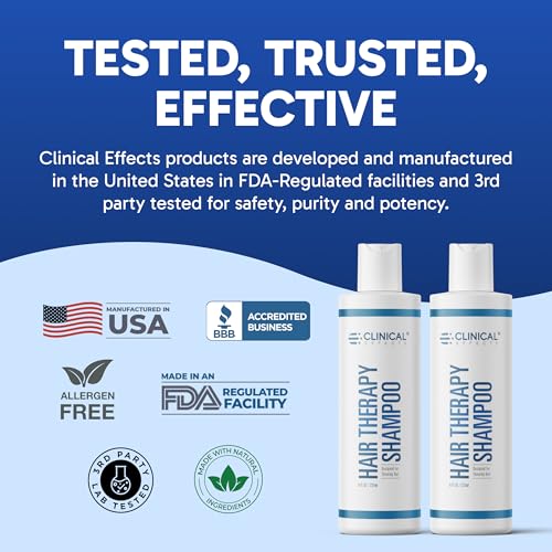 Clinical Effects Biotin Hair Therapy Shampoo 8 Fl Oz - Supports Hair Growth for Women & Men - Sulfate-Free, Paraben-Free - Variation of THIS listing