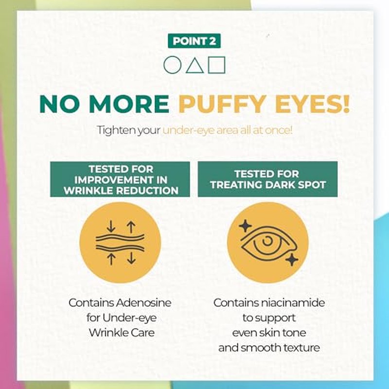 BRING GREEN Gold Collagen Eye Patches 60 Count, Hydrating Firming Under Eye Mask for Dark Circles & Puffiness