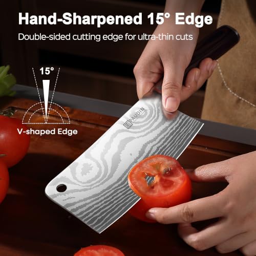 7 Inch Meat Cleaver Knife - Ultra Sharp Kitchen Chopping Tool