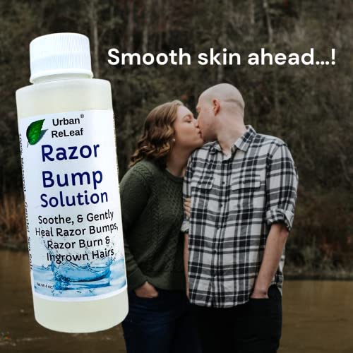 Urban ReLeaf Razor Bump Solution ! Natural Sea Salt and Tea Tree. Soothe & Gently Calm Shaving Bumps, Burns & Ingrown Hairs. Made fresh in USA! Helps Irritation. (Pack of 2)