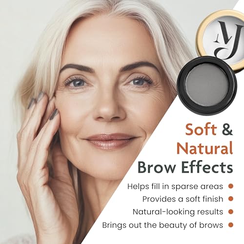 Marie-José Soft Charcoal Eyebrow Powder - Waterproof, Long-Lasting, Vegan Brow Makeup
