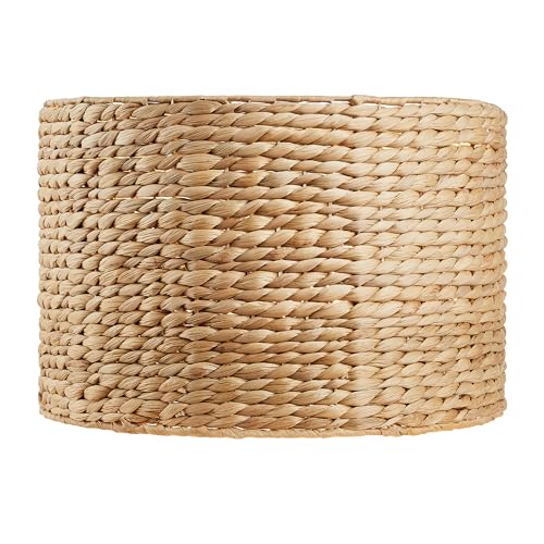 Natural Water Hyacinth Drum Lamp Shade 16 Inch Water Hyacinth Pattern - Aspen Creative