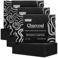 Charcoal Black Soap Bar Pack of 3 for Eczema Acne & Oily Skin - 5 oz