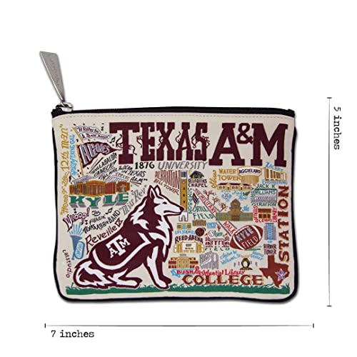 Texas A&M Aggies Zipper Pouch & Travel Bag - College Station Souvenir (Variation of THIS listing)