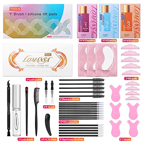 Lash Lift Kit 10 Pcs - Salon-Quality Eyelash Perm & Brow Lamination Set