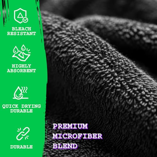 Bleach-Proof Microfiber Towels Bulk Set for Salon, Gym & Home - 24 Pack