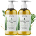 Brittanie's Thyme Christmas Tree All-Natural Olive Oil Liquid Hand Soap | Gluten Free, Vegan, No Parabens, Sulfates or Additives | Cruelty & Fragrance Free (12 Fluid Ounce Pack of 2)