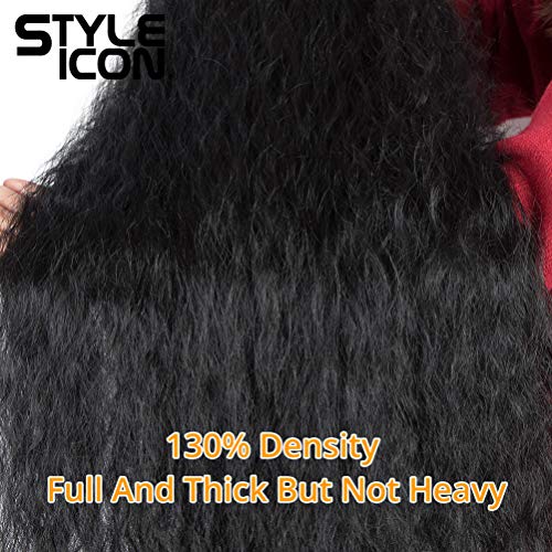 Long Wavy Lace Front Wig 32 Inch Synthetic Hair with Middle Part