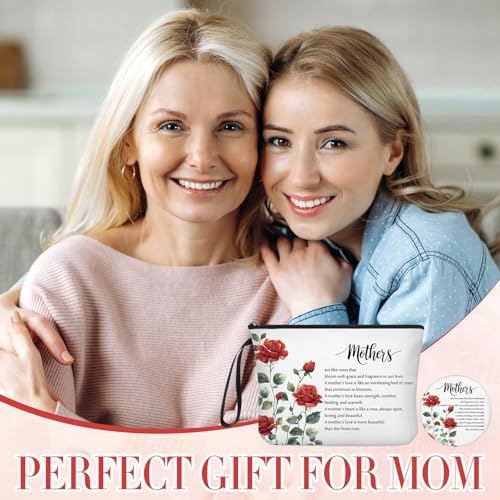 Kacctyen 10 Sets Mother's Day Makeup Bag & Compact Mirror Gift Set for Women & Mom