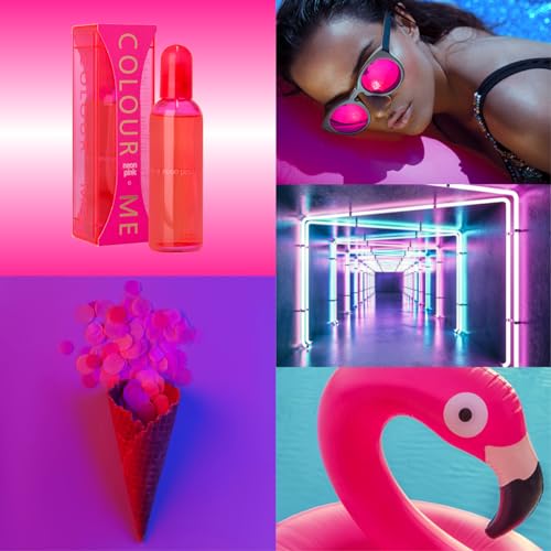 Neon Pink Women's Perfume - Vibrant Floral Woody EDP Spray 3.4 oz