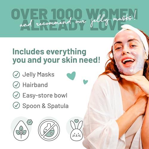 Peel-Off Jelly Mask Set - 10 Treatments with Chocolate, Aloe Vera, Avocado & More