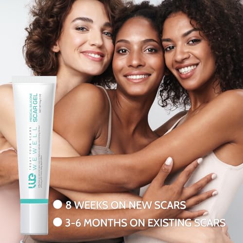 Scar Cream for Keloid Bump Removal: Professional Silicone Gel for Keloids, Acne Scars, Stretch Marks, C-Section & Burn Marks ? Old & New Scar Care Treatment, 1 oz