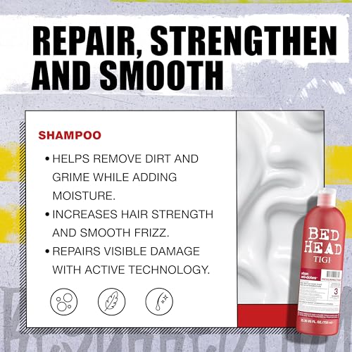 Hydrating Shampoo & Conditioner Set for Damaged Hair - 25.36 Ounce Pack of 2