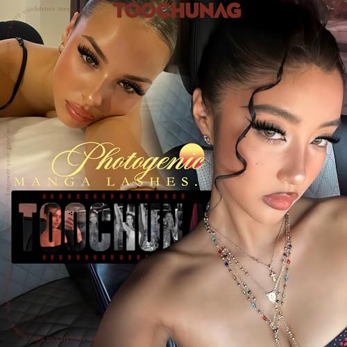TOOCHUNAG Lash Clusters Kit 192pcs Anime Lashes Extension Kit Manga Cluster Eyelash Extensions 12-18mm D Volume Eyelash Clusters Fluffy Cluster Lashes Kit with Waterproof Bond and Seal and Tweezers