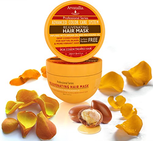 Argan & Macadamia Oil Hair Mask - Deep Conditioner for Color Treated Hair, 8.45 Fl Oz Pack of 2