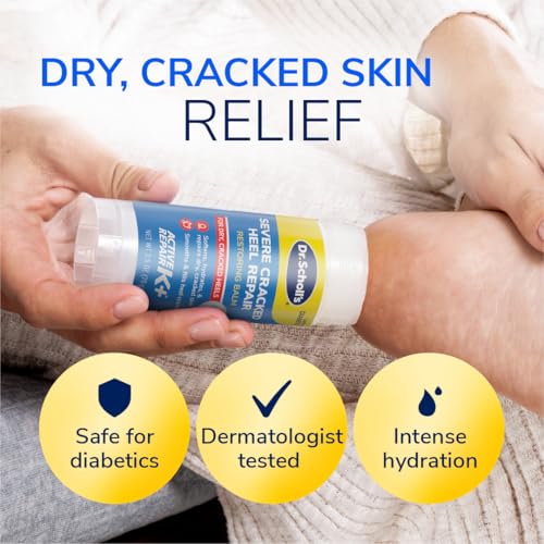 Dr. Scholl's Severe Cracked Heel Repair Foot Cream 2.5 oz Pack of 3