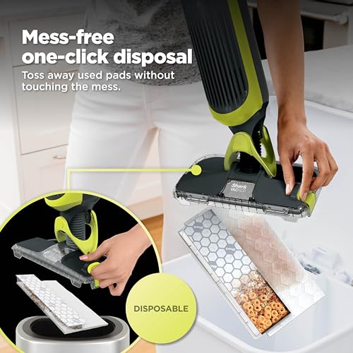 Shark VACMOP Cordless Spray & Vacuum Mop Gray - 2 Pads Included