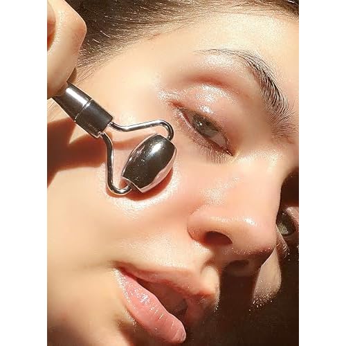 Then I Met You Golki Sculpt & Lift Guasha Roller, Dual-Ended Facial Massage Tool for Lymphatic Drainage, Jawline Sculpting, Puffiness Reduction, Use with Moisturizer and Serum, Home & Travel Skincare