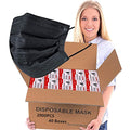 2000PCS Disposable Face Masks Bulk Pack - 3-Layer Breathable Non-Woven Masks for Adults